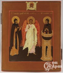 Икона "Святой Ангел Хранитель и Преподобные Иосиф и Симеон Столпник"